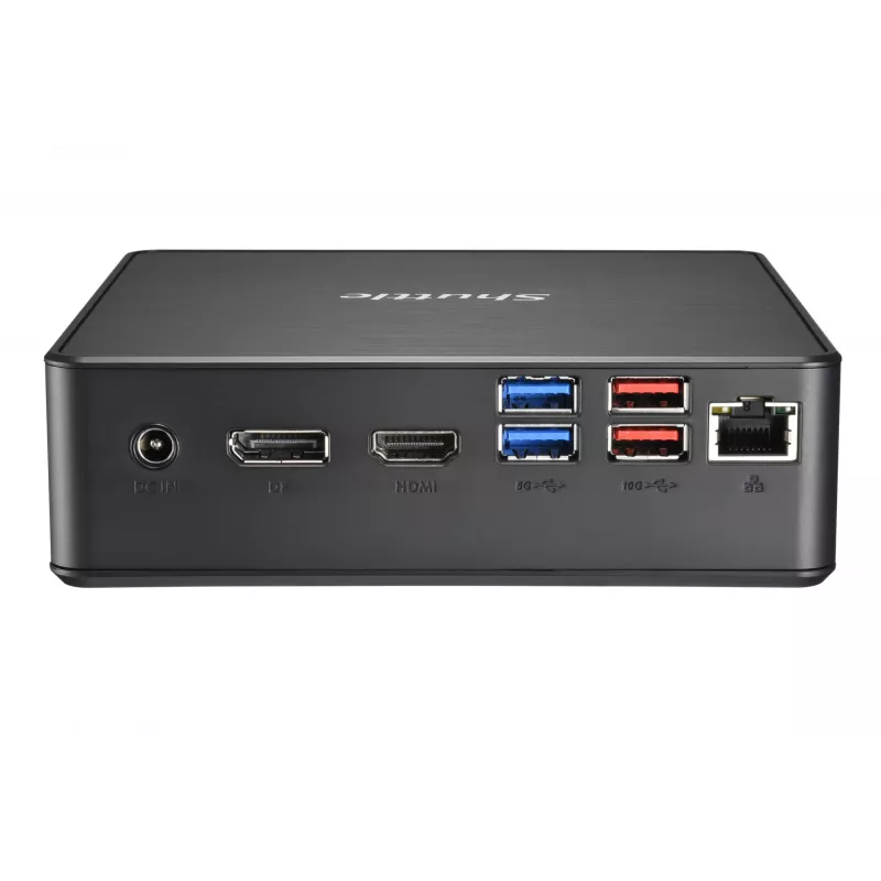 Shuttle Nano PC NC4010BAV2, Intel Celeron 7305, 8GB DDR4, 128GB M.2, 1x HDMI, 1x DP, 7x USB, 1x LAN, incl. VESA en standaard