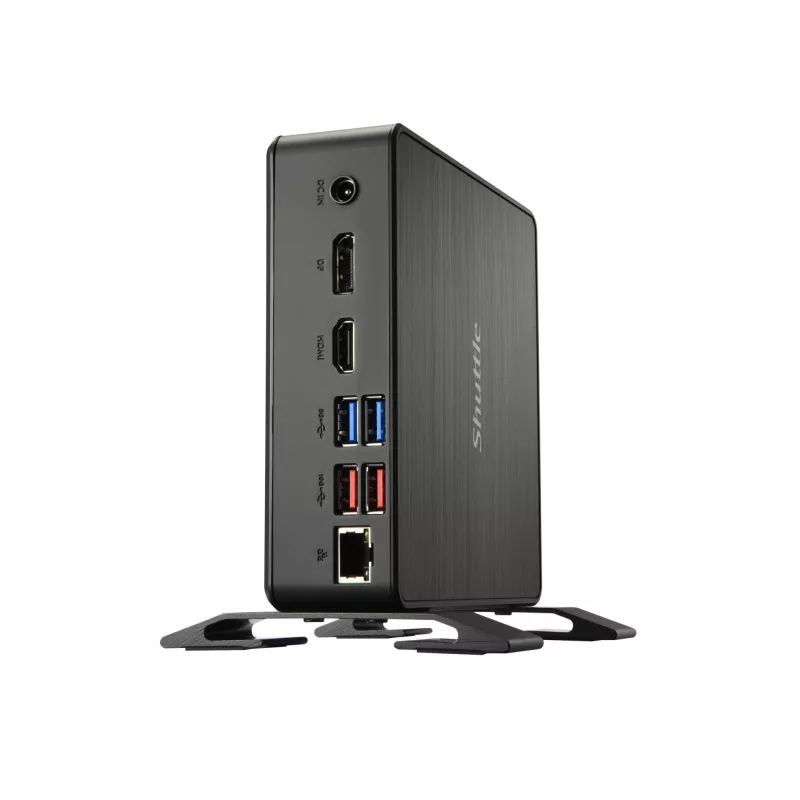 Shuttle Nano PC NC4010BAV2, Intel Celeron 7305, 8GB DDR4, 128GB M.2, 1x HDMI, 1x DP, 7x USB, 1x LAN, incl. VESA en standaard