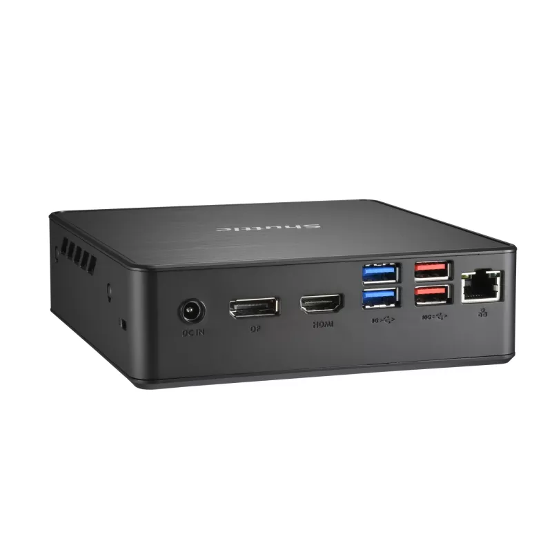 Shuttle Nano PC NC4010BAV2, Intel Celeron 7305, 8GB DDR4, 128GB M.2, 1x HDMI, 1x DP, 7x USB, 1x LAN, incl. VESA en standaard