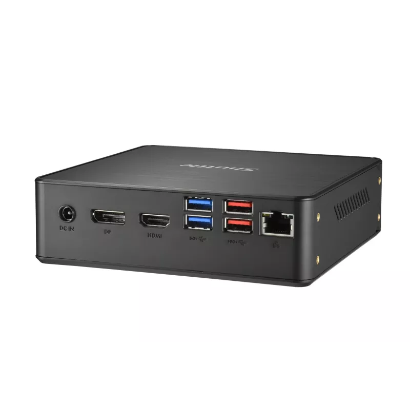 Shuttle Nano PC NC4010BAV2, Intel Celeron 7305, 8GB DDR4, 128GB M.2, 1x HDMI, 1x DP, 7x USB, 1x LAN, incl. VESA en standaard