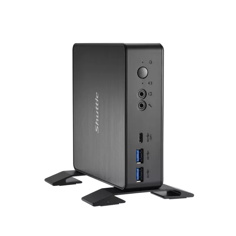 Shuttle Nano PC NC4010BAV2, Intel Celeron 7305, 8GB DDR4, 128GB M.2, 1x HDMI, 1x DP, 7x USB, 1x LAN, incl. VESA en standaard