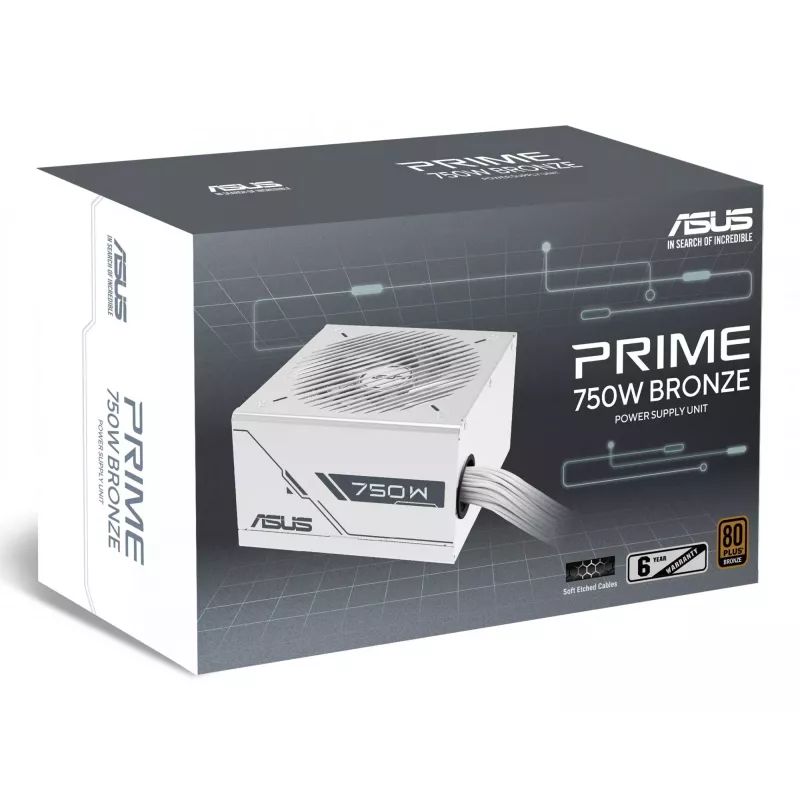 ASUS Prime 750W Bronze White Edition voeding 20+4-Pin ATX ATX