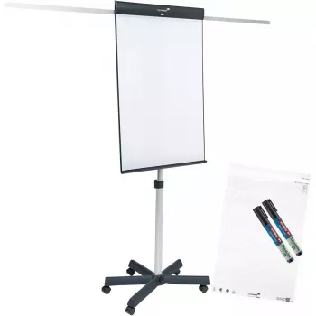 Legamaster SKETCH PRO mobiel flipchart met sterpoot staal 5 rollen