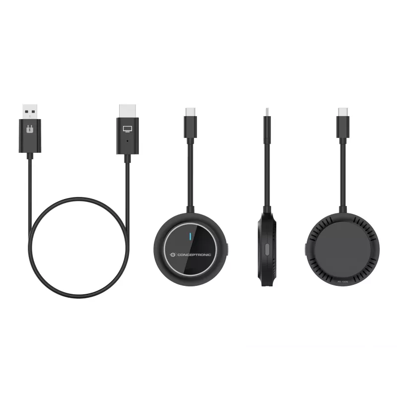 Conceptronic ATHERIC01B draadloze USB-C-naar-HDMI-displaykit 1080P
