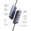 ICY BOX IB-DK4062-CPD bedraad USB 3.2 Gen 1 (3.1 Gen 1) Type-C antraciet