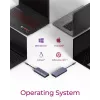 ICY BOX IB-DK4062-CPD bedraad USB 3.2 Gen 1 (3.1 Gen 1) Type-C antraciet
