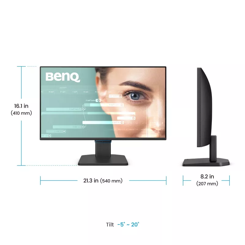 Computermonitor BenQ GW2490C 60,5 cm (23,8 inch) Full HD 1920×1080 5 ms 178° VESA zwart met luidsprekers