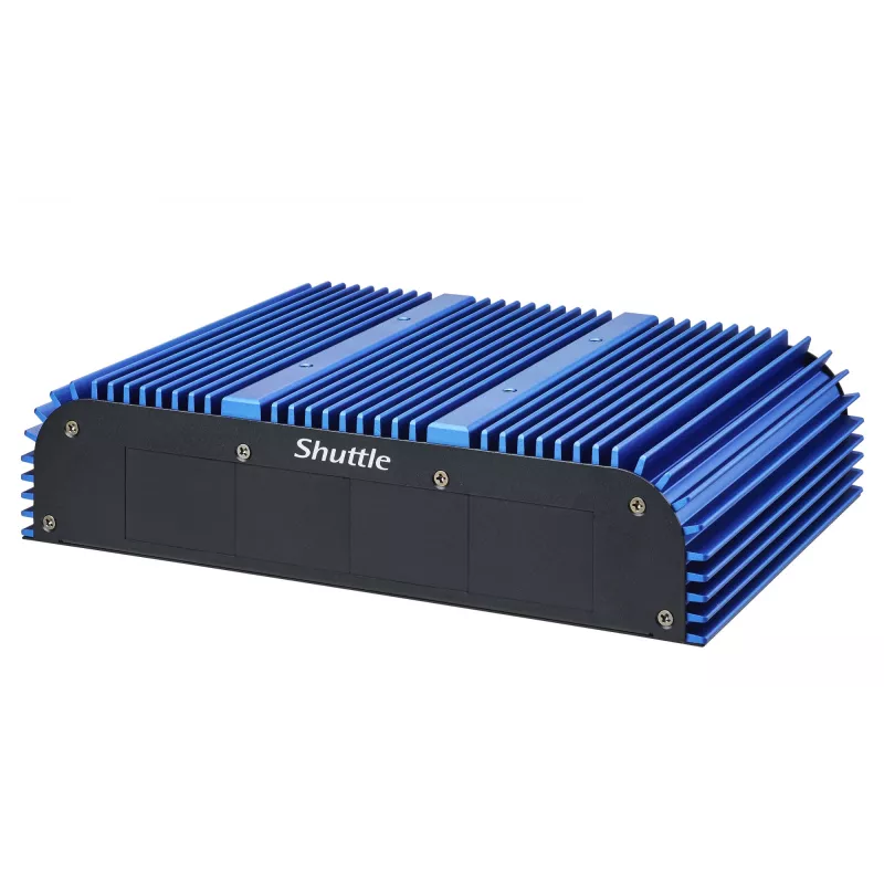 Shuttle BPCAL02-i5 industriële box-pc, Core i5-1235U, 2x SO-DIMM, 2x LAN, 1x COM, 1x HDMI, 4x USB, ventilatorloos, 24/7 continu gebruik