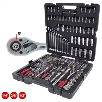 Dopsleutelset KS Tools 918.0216 216 stuks Imperial 11,6 kg