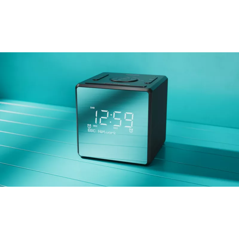 Digitale wekker Philips TAR4600/10 zwart LCD AC/batterij