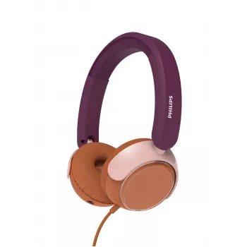 Philips 2000 serie TAK2000MP/00 hoofdtelefoon/headset bedraad hoofdband gesprekken/muziek USB Type-C oranje, paars, roze