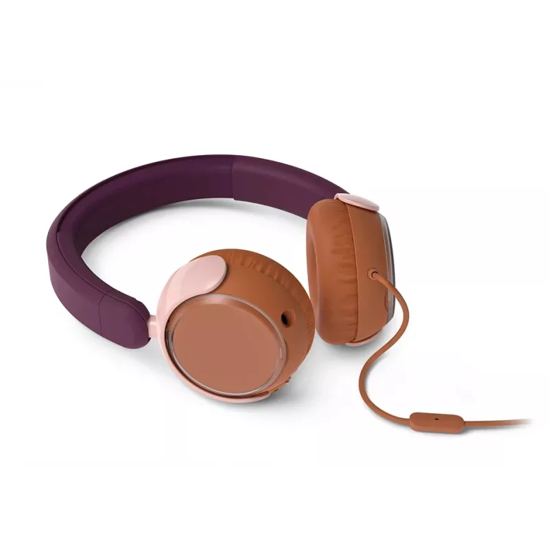 Philips 2000 serie TAK2000MP/00 hoofdtelefoon/headset bedraad hoofdband gesprekken/muziek USB Type-C oranje, paars, roze