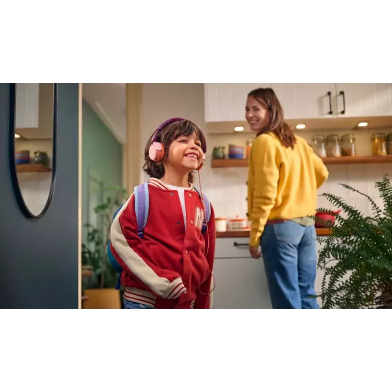 Philips 2000 serie TAK2000MP/00 hoofdtelefoon/headset bedraad hoofdband gesprekken/muziek USB Type-C oranje, paars, roze