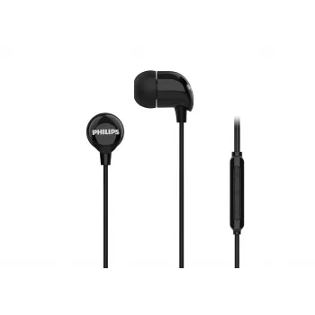 Philips TAE2146BK/00 hoofdtelefoon/headset bedraad in-ear gesprekken/muziek USB Type-C zwart