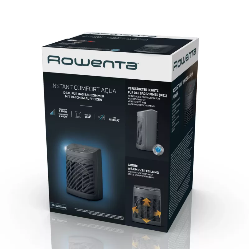 Rowenta Instant Comfort SO6511 binnen grijs 2200 W ventilator-elektrische verwarming