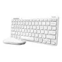 Toetsenbord-muisset TRUST Lyra Mini draadloos QWERTZ (RF + Bluetooth) wit, Duitse layout
