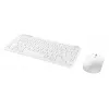 Toetsenbord-muisset TRUST Lyra Mini draadloos QWERTZ (RF + Bluetooth) wit, Duitse layout