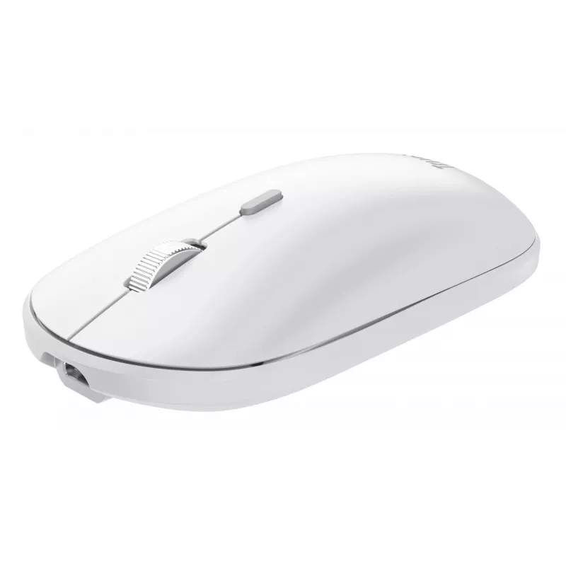 Toetsenbord-muisset TRUST Lyra Mini draadloos QWERTZ (RF + Bluetooth) wit, Duitse layout