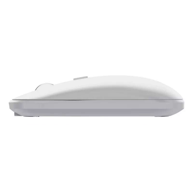 Toetsenbord-muisset TRUST Lyra Mini draadloos QWERTZ (RF + Bluetooth) wit, Duitse layout