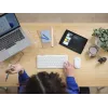 Toetsenbord-muisset TRUST Lyra Mini draadloos QWERTZ (RF + Bluetooth) wit, Duitse layout