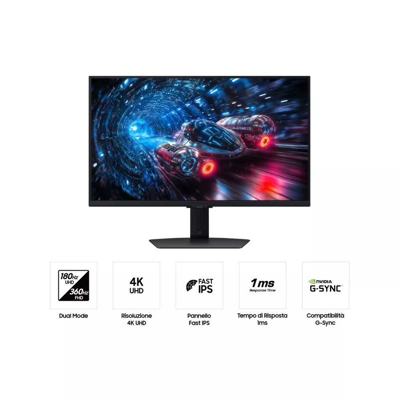 Samsung G70F computermonitor 68,6 cm (27 inch) 3840 x 2160 pixels 4K Ultra HD LCD zwart