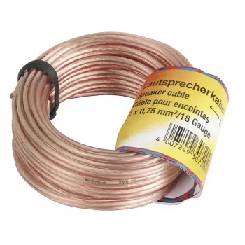 Hama 00205141 audiokabel 10 m koper, transparant
