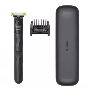 Philips Norelco OneBlade QP1424/65 foliescheerapparaat zwart grijs