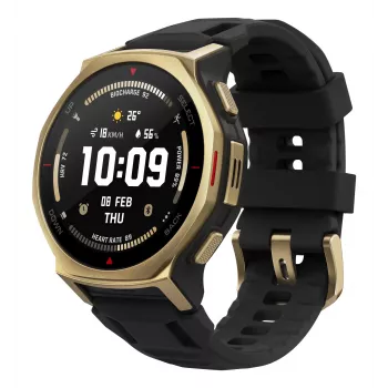Amazfit T-rex 3 Pro 3,35 cm (1,32 inch) AMOLED 44 mm digitaal 466 x 466 pixels touchscreen goud Wi-Fi GPS (satelliet)