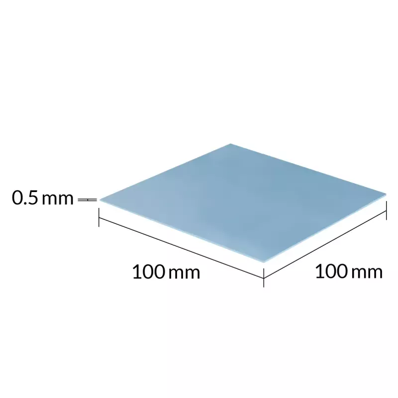ARCTIC TP-3 Premium Performance warmtegeleidingspad 100 x 100 mm, 0,5 mm