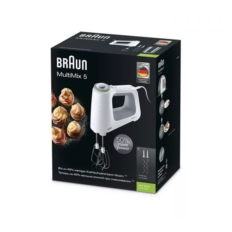 Braun HM 5000 WH handmixer 700 W grijs, wit