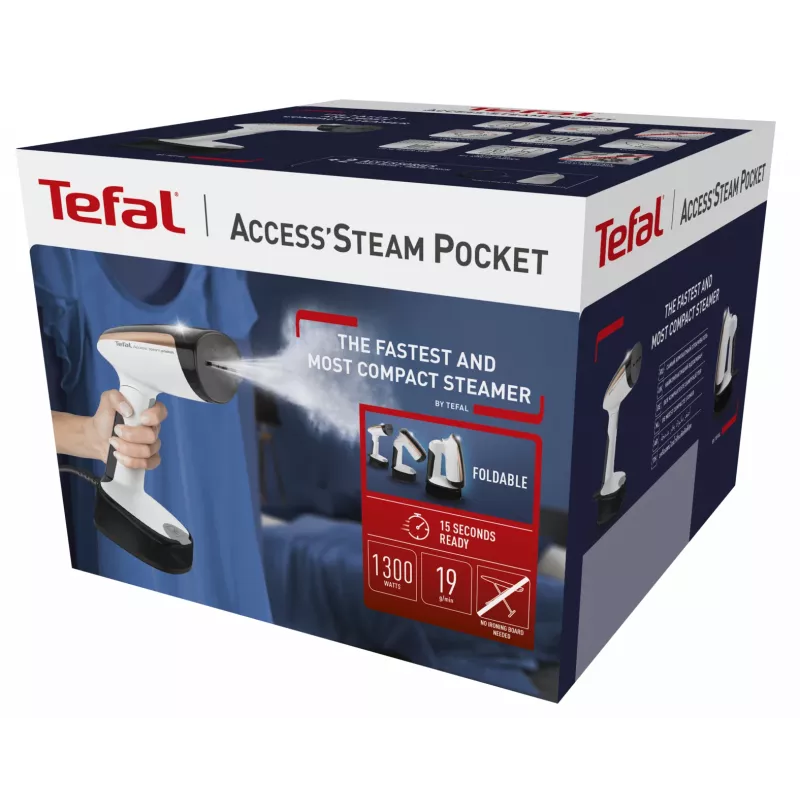 Tefal DT3030 handstomer 0,12 l 1300 W zwart, roségoud, wit