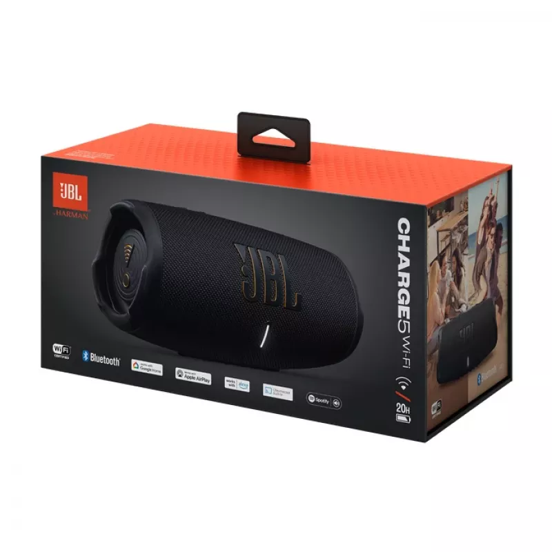 JBL Charge 5 Wi-Fi stereo draagbare luidspreker zwart 40 W