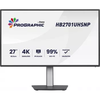 iiyama PROGRAPHIC HB2701UHSNP-B1 computermonitor 68,6 cm (27 inch) 3840 x 2160 pixel 4K Ultra HD LCD zwart