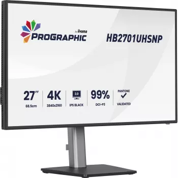iiyama PROGRAPHIC HB2701UHSNP-B1 computermonitor 68,6 cm (27 inch) 3840 x 2160 pixel 4K Ultra HD LCD zwart
