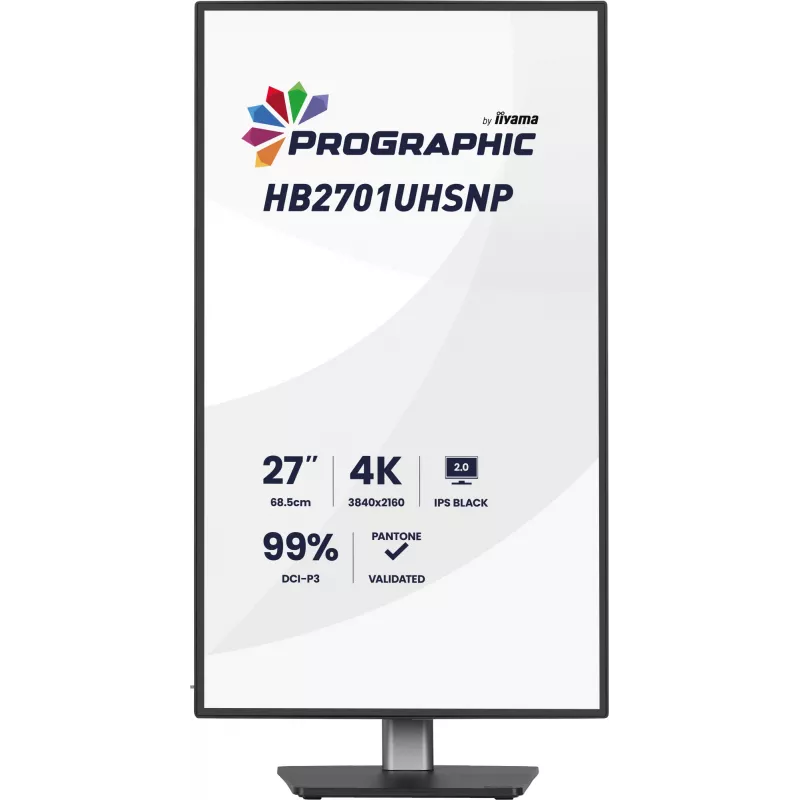 iiyama PROGRAPHIC HB2701UHSNP-B1 computermonitor 68,6 cm (27 inch) 3840 x 2160 pixel 4K Ultra HD LCD zwart
