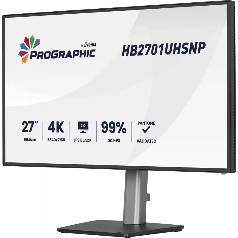 iiyama PROGRAPHIC HB2701UHSNP-B1 computermonitor 68,6 cm (27 inch) 3840 x 2160 pixel 4K Ultra HD LCD zwart