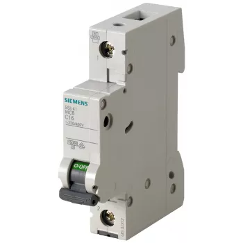 Siemens 5SL4106-6 Beveiligingsschakelaar Miniatuur-leidingbeveiligingsschakelaar type B 1