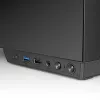 PC-behuizing TACENS MARS MC-PULSAR LCD ATX Midi Tower, gehard glas, front-LCD, USB-C, ondersteunt GPU 33,2 cm