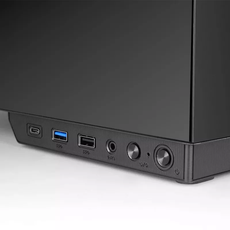 PC-behuizing TACENS MARS MC-PULSAR LCD ATX Midi Tower, gehard glas, front-LCD, USB-C, ondersteunt GPU 33,2 cm