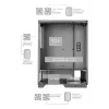 PC-behuizing TACENS MARS MC-PULSAR LCD ATX Midi Tower, gehard glas, front-LCD, USB-C, ondersteunt GPU 33,2 cm