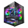 PC-behuizing TACENS Mars Gaming MCV-ONE Midi Tower – zwart, ATX/Micro-ATX/Mini-ITX, gehard glas, ondersteunt 120mm-ventilatoren