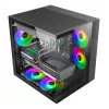 PC-behuizing TACENS Mars Gaming MCV-ONE Midi Tower – zwart, ATX/Micro-ATX/Mini-ITX, gehard glas, ondersteunt 120mm-ventilatoren