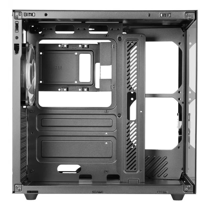 PC-behuizing TACENS Mars Gaming MCV-ONE Midi Tower – zwart, ATX/Micro-ATX/Mini-ITX, gehard glas, ondersteunt 120mm-ventilatoren