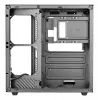 PC-behuizing TACENS Mars Gaming MCV-ONE Midi Tower – zwart, ATX/Micro-ATX/Mini-ITX, gehard glas, ondersteunt 120mm-ventilatoren