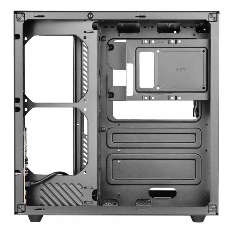 PC-behuizing TACENS Mars Gaming MCV-ONE Midi Tower – zwart, ATX/Micro-ATX/Mini-ITX, gehard glas, ondersteunt 120mm-ventilatoren
