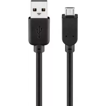 USB-kabel Goobay 95735 0,3 m USB A Micro-USB B zwart
