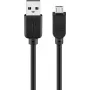 USB-kabel Goobay 95735 0,3 m USB A Micro-USB B zwart