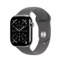 Smartwatch Apple Watch Series 11 GPS + Cellular 46mm titanium behuizing grijze band