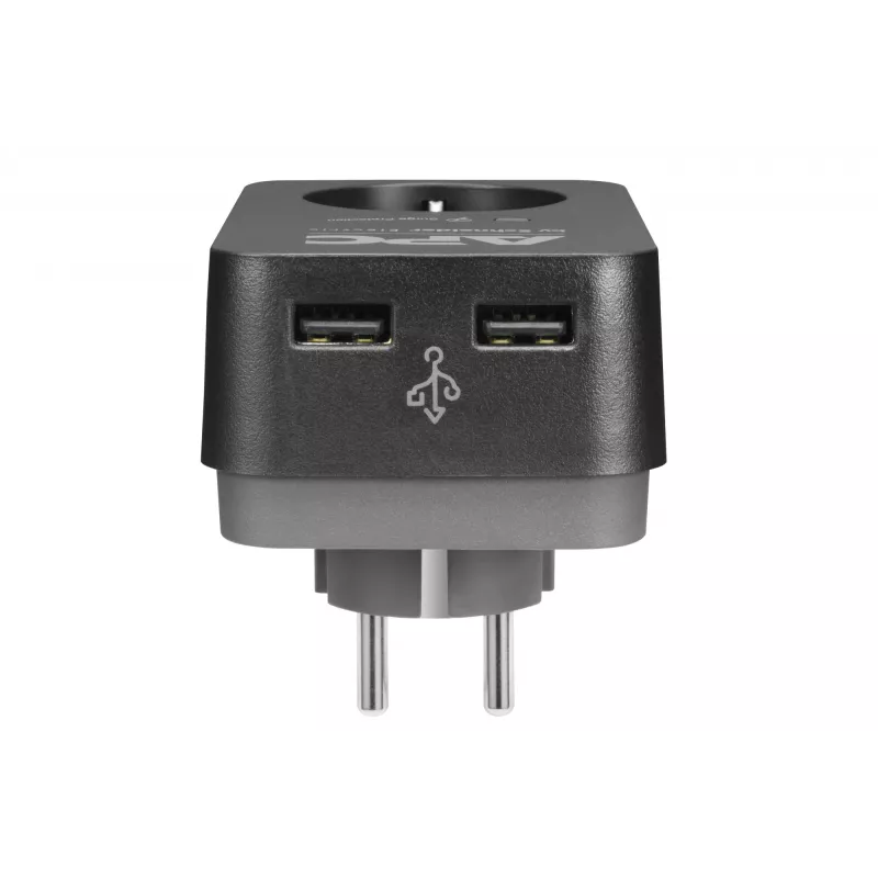 APC PME1WU2B-GR overspanningsbeveiliging zwart, grijs 1 AC-uitgang 230 V