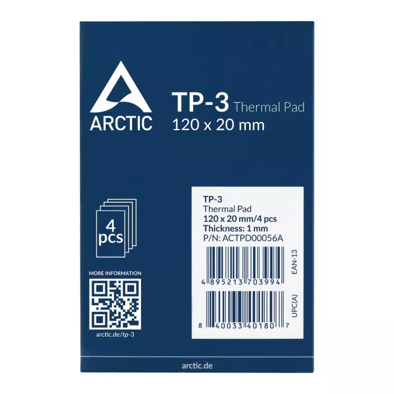 ARCTIC TP-3 Premium Performance Thermal Pad 120 x 20 mm, 1 mm